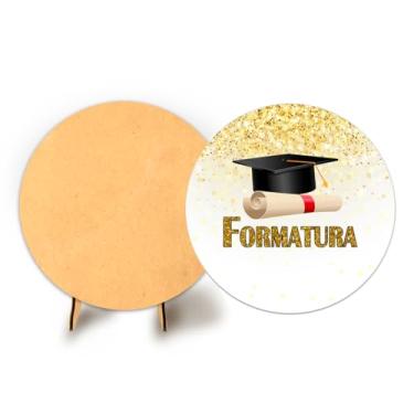 Imagem de Painel Redondo C Elastico 50cm Formatura + Suporte MDF (FOR005)