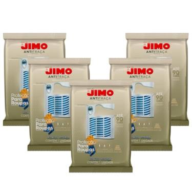 Imagem de Kit com 5 Jimo Anti Traça Cartela Elimina Pragas de Guarda-Roupa Armário Closets Biblioteca