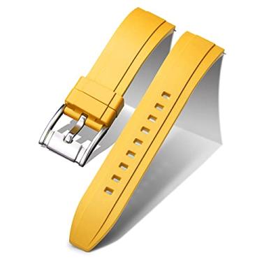 Imagem de BINLUN Pulseiras de relógio de silicone de liberação rápida, pulseiras de relógio de borracha de substituição, 19 mm, 20 mm, 21 mm, 22 mm, 24 mm, pulseiras para relógios inteligentes para homens e