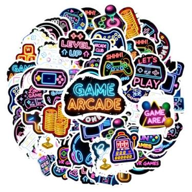 Imagem de 35 peças adesivos retrô de fliperama gamer fliperama fliperama grafite retrô papelaria adesivos para telefone faça você mesmo, laptop, scrapbook, bicicleta, laptop, motocicleta, bagagem, telefone