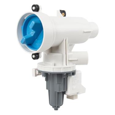 Imagem de WH11X29539 Conjunto de bomba de drenagem e filtro para máquinas de lavar de carga frontal GE - Peças de reposição para lavadora de roupas AP6986715 4962370 PS16217203 EAP16217203 B25-3A04 PD00065822