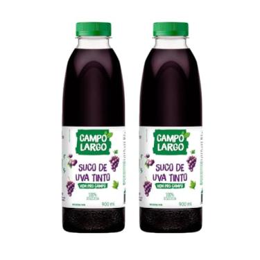 Imagem de 2x Suco de Uva Integral Campo Largo | 900ml cada | 100% Natural!