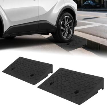 Imagem de 4" Rampa de Bordas de Passeio - PLSER Rampas de Borracha para Bordas de 7700LBS/3,5 Toneladas Rampas para Motocicleta, Carro, Bicicleta, Cadeira de Rodas