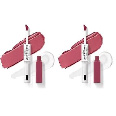 Imagem de Batom molhado e selvagem Megalast Lock 'N' Shine Pinky Promise x2 - we