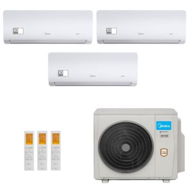 Imagem de Ar-Condicionado Multi Split Inverter Midea 36.000 (2x Evap HW 9.000 + 1x Evap HW 24.000) Quente/Frio 220V