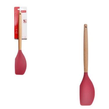 Imagem de Espatula pao duro silicone madie kitchen vermelho - WellMix