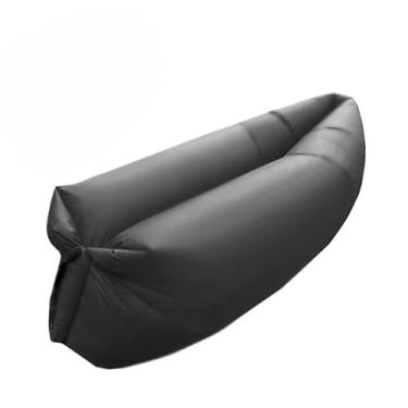 Imagem de Colchão Inflável para Camping e Praia - Sofá Cama Portátil e Confortável para Descanso ao Ar Livre(Preto)