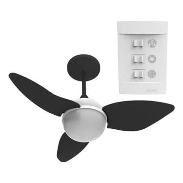 Imagem de Ventilador De Teto Preto 220V 130W 81Cm Aliseu Smart