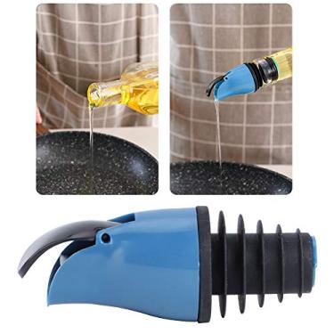 Imagem de Rolha tipo parafuso, bom desempenho de vedação, saída de óleo suave, sem vazamento, funcionamento, utensílios de cozinha, para vinho tinto, óleo, molho de soja, vinagre com azul marinho (azul marinho)
