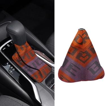 Imagem de Lyxheth Capa de bota de câmbio de carro, capa de botão de câmbio, capa de botão de mudança automática manual de tecido de lona à prova d'água, capas de proteção contra poeira para bota de câmbio