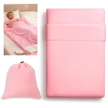 Imagem de Dimeho Saco de dormir autobronzeado para viagem corpo auto bronzeador saco de dormir adulto leve protetor de lençol reutilizável saco de dormir para cama, viagem, acampamento, hotel, viagem de