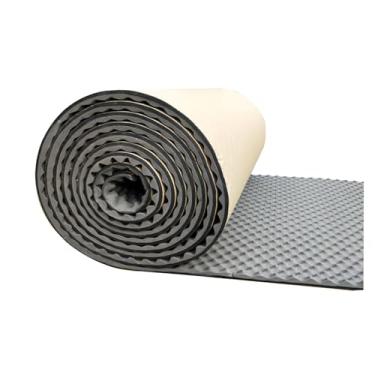 Imagem de Painéis autoadesivos de espuma à prova de som, espuma acústica de caixa de ovos, painéis de parede à prova de fogo de alta densidade à prova de som (espessura: 30 mm/1,2 pol, cinza)