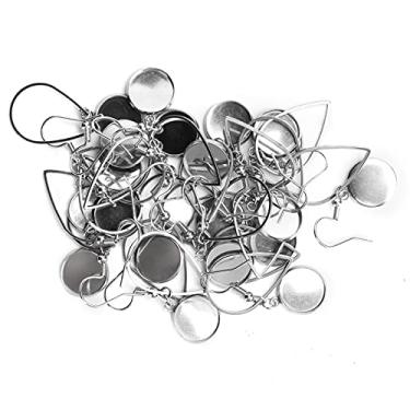 Imagem de Cryfokt Bandeja de Gancho de Fio Com Moldura Em Branco, Brinco Com Pingente de Gota de água 12mm, Materiais Artesanais Diy para Fazer Jóias, 20 Peças