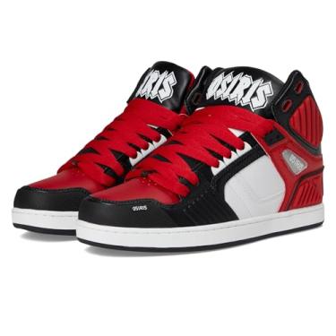 Imagem de Osiris Tênis de skate masculino NYC 83 CLK, Branco/Vermelho/Preto, 43