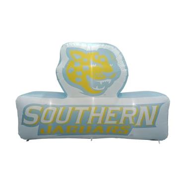 Imagem de FANMATS Mascote inflável HBCU Southern University Jaguars - Display inflável autoinflável, soprador e cordões embutidos, logotipo oficial da equipe - mostre seu espírito durante todo o ano