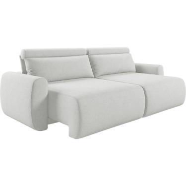 Imagem de Sofá Retrátil E Reclinável Peony 2,20m Linho Cor Cru 2370