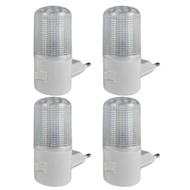 Imagem de LUMINÁRIA ABAJUR LUZ NOTURNA LED TOMADA BIVOLT(KIT 4UN)