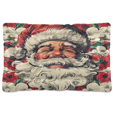 Imagem de SEHANY Cama de Natal para cães e gatos com fundo antiderrapante, cama de canil, colchão macio para animais de estimação, lavável, para cães pequenos, médios e grandes, gatos, 91 x 61 cm