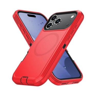 Imagem de Capa Protetora Armor Shockproof Defender Magsafe Para iPhone 11-16 pro