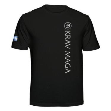 Imagem de Camiseta Israel Krav Maga Arte Marcial Cor:PretaTamanho:GG - Tritop Ca
