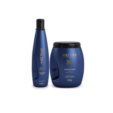 Imagem de Kit aneethun linha a shampoo 300ml, mascara 500ml
