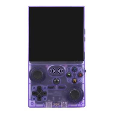 Imagem de SUNGOOYUE Console de Jogos Portátil, RK3326 Tela IPS de 4 Polegadas Mini Console retrô Linux de Código Aberto, Bolso Portátil retrô Recarregável de 4000mAh WiFi (Roxo)