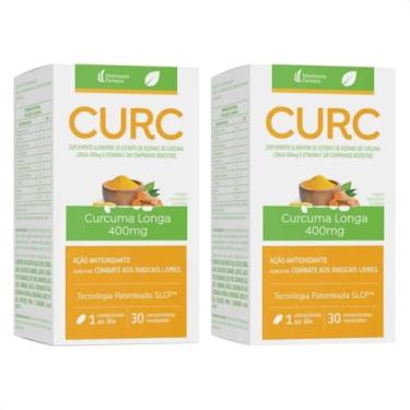Imagem de Kit com 2 - Curc Curcuma Longa com 30 Comprimidos Suplemento Alimentar