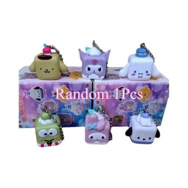 Imagem de Chaveiro Kawaii Sanrio Caixa Surpresa, Charme De Boneca My Melody Pom 