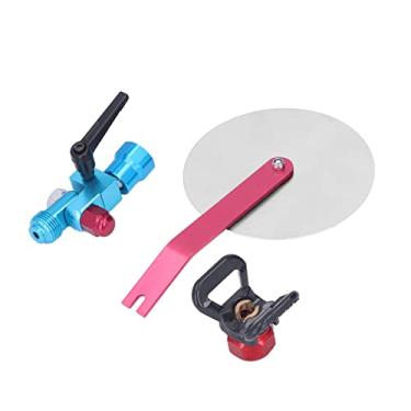 Imagem de aqxreight Guia de Pulverização Defletor Máquina de Pulverização Sem Ar Defletor de Disco Universal Pintura Ferramenta de Prevenção de Respingos Durante o Uso [o Pulverizador Feito de Alumínio é um