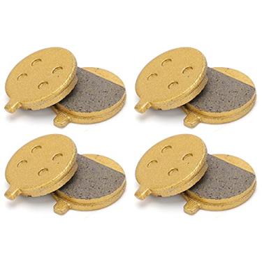Imagem de Pastilha de freio para scooter, 4 pares de acessórios de pastilhas de freio redondas de bicicleta à base de cobre para scooters de montanha e equipamentos