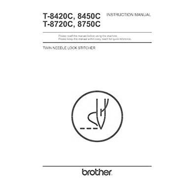 Imagem de Manual de instruções para máquina de costura Brother T-8420C