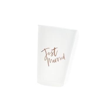 Imagem de ForYourParty.com Just Married Copo Frost Flex de 400 ml - Cobre, Conjunto de 8