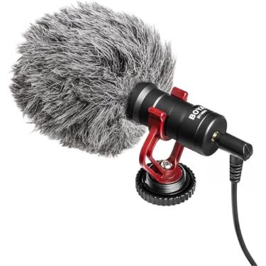 Imagem de Microfone Shotgun Profissional c/Padrão Cardioide – Captação Direcional e Redução de Ruído – Plug & Play 3.5mm – Ideal para Vlogs, Entrevistas e Gravações