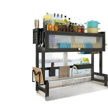 Imagem de Escorredor De Louça Suspenso Organizador Louça(E 2 andares 1 portas105cm)