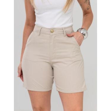 Imagem de Shorts bermuda jeans molinho meia coxa sem lycra com bolsos super na m