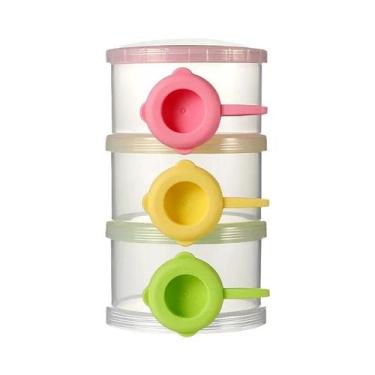 Imagem de Recipiente Para Leite Em Pó Para Bebês 360ML Livre De BPA Caixa De Arm
