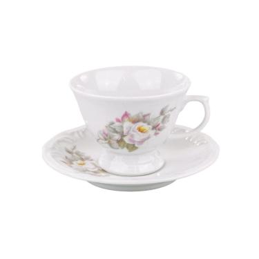 Imagem de Xícara Chá Com Pires 200ml Eterna Porcelana Schmidt