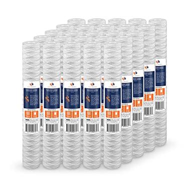 Imagem de Aquaboon Cartucho de substituição de filtro de água para toda a casa 5 mícrons 20 x 2,5 para filtragem de água de poço compatível com WP5BB20P, pacote com 25