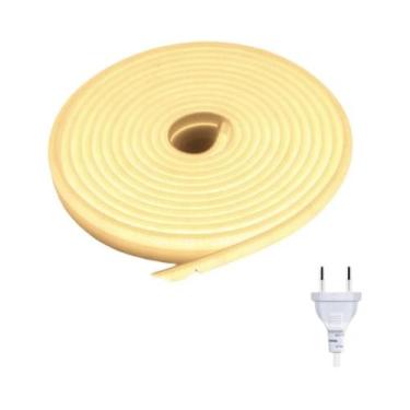 Imagem de Fita LED COB De Alta Brilho IP65 À Prova d'Água 220V Flexível Para Dec