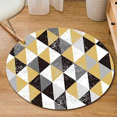 Imagem de Tapete redondo de estilo moderno para sala de estar, quarto, cozinha, tapete antiderrapante para mesa de café para banheiro, entrada, quarto, B, diâmetro 160 cm