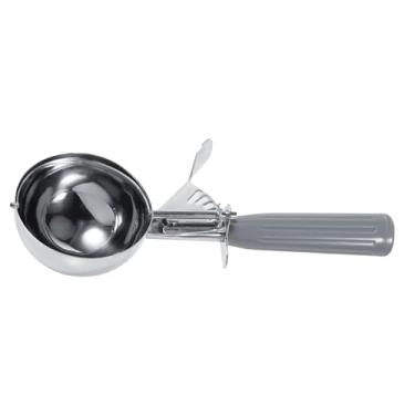 Imagem de Luqeeg Colher de Colher de Sorvete de Frutas Em Aço Inoxidável Com Alça de Plástico de Fácil Liberação para café Doméstico (7,2 cm)