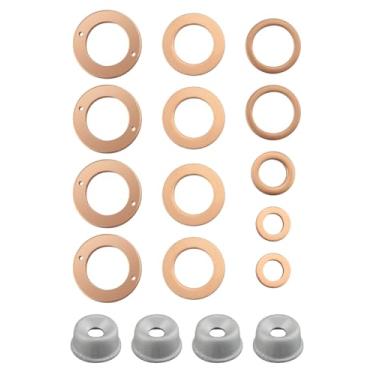 Imagem de 19077-53650 Arruela Injetora Escudo Térmico Apto para Motor Kubota de 4 cilindros V1205 V1305 V1505 V1903 V2003E V2203ME V2403ME Substituir 15841-53622