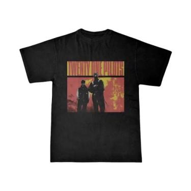 Imagem de Camiseta Casual Vintage Unissex Oversized Twenty One Pilots Band Rappe