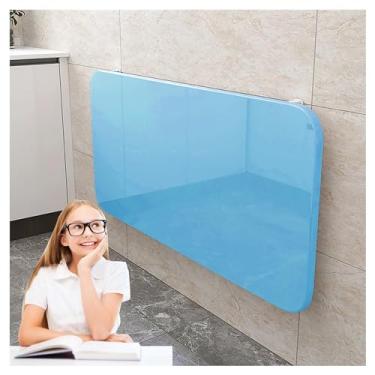 Imagem de Mesa dobrável montada na parede, mesa de parede flutuante para lavanderia, mesa de parede longa estreita dobrável, mesa de pendurar funcional para escritório em casa, computador, escritório,