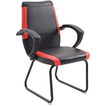 Imagem de Cadeira de escritório em casa, cadeira de jogos, cadeira ergonômica, reclinável, manual, 5 rodas, reclinável, cadeira de escritório acolchoada (preto)