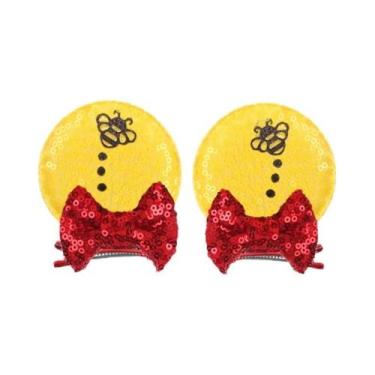 Imagem de Clipe De Cabelo Com Orelhas De Rato Disney Brilhantes Para Meninas, Ac