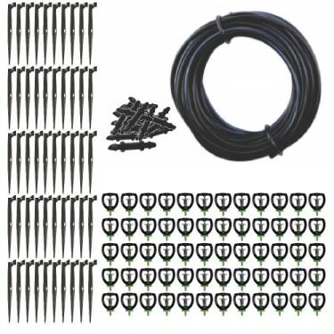 Imagem de Kit Irrigação 50Und MicroAspersor Mf2 Completo 86 LPH Eficiente e Prát