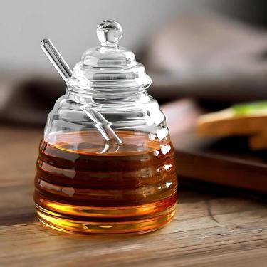 Imagem de Meleira de Vidro com Tampa e Pegador 450ml