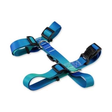 Imagem de Peitoral H Ajustável com Guia 1,30m para Cães – Confortável, Antifuga e Resistente | Coleira Peitoral para Cachorro(Lake,PP)