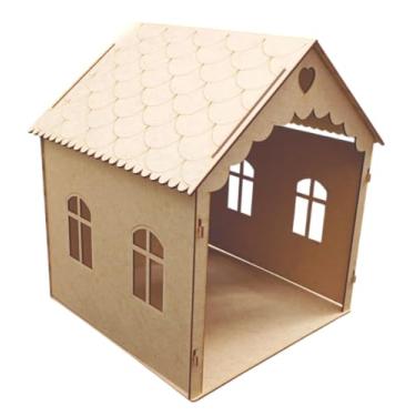 Imagem de Casinha de Bonecas em MDF Cru Desmontável